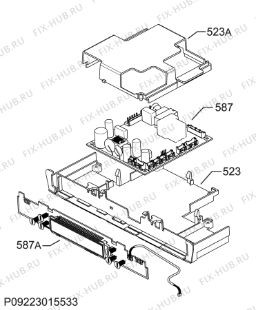 Взрыв-схема холодильника Ikea FRYSA 10282344 - Схема узла Diffusor