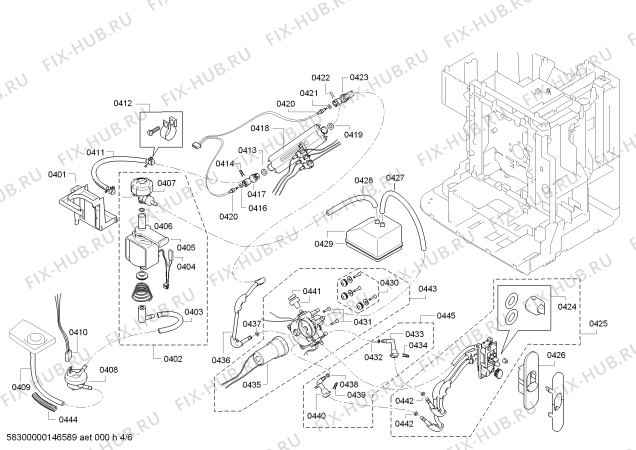 Схема №6 CMP250110C с изображением Измельчитель для кофемейкера Siemens 00650664