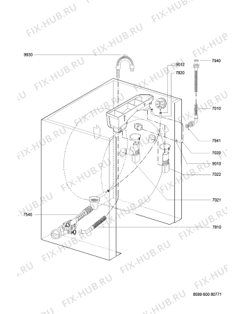 Схема №3 LA 440 T с изображением Обшивка для стиралки Whirlpool 481246078974