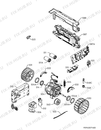 Взрыв-схема сушильной машины Frigidaire FDC8203P - Схема узла Electrical equipment 268