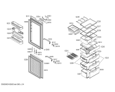 Схема №4 KGU34175EU с изображением Дверь для холодильника Bosch 00242337
