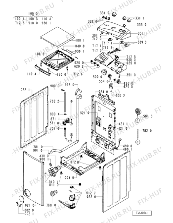 Схема №2 AWV 805/M с изображением Декоративная панель для стиралки Whirlpool 481245210795