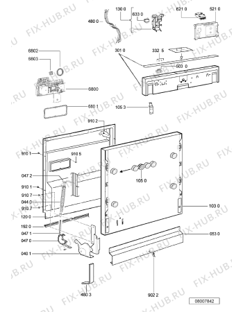 Схема №2 ADG 9427/2 с изображением Микромодуль для посудомоечной машины Whirlpool 480140102008