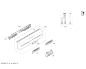 Схема №5 SR26T890EU с изображением Передняя панель для посудомоечной машины Siemens 00791116