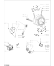 Схема №1 AWO/D 6126 с изображением Запчасть для стиралки Whirlpool 481010745609