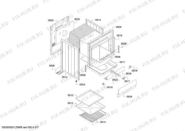 Схема №7 HSS120020 с изображением Цоколь лампы для плиты (духовки) Siemens 00615248