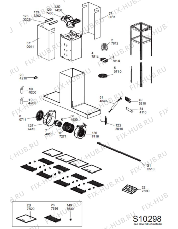 Схема №1 208355404849PRF01462 с изображением Микрофильтр для вытяжки Whirlpool 488000537671