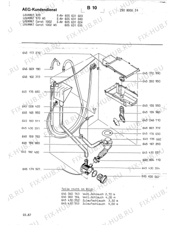 Взрыв-схема стиральной машины Aeg LAV970 WS - Схема узла Section8