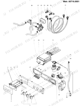 Схема №3 WDS1040TXR (F014715) с изображением Декоративная панель для стиральной машины Indesit C00050619