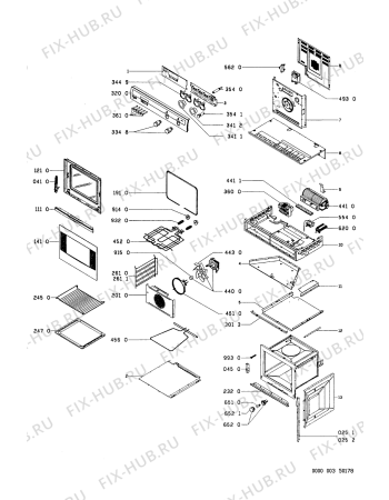 Схема №2 AKP 617/WH с изображением Панель для плиты (духовки) Whirlpool 481945358055