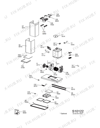 Схема №1 208355404485PRF01294 с изображением Холдер для вентиляции Whirlpool 482000099395