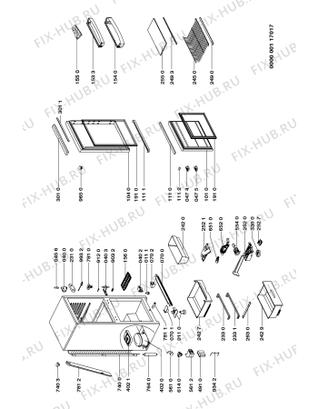 Схема №1 ART 806/H/AL с изображением Дверца для холодильника Whirlpool 481944268813