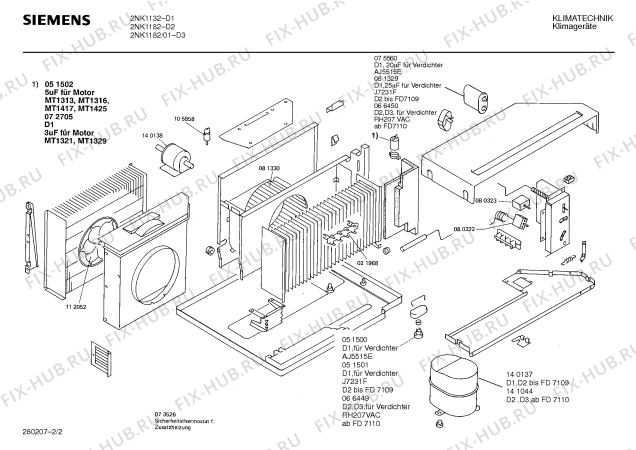 Взрыв-схема вытяжки Siemens Ag 2NK1132 - Схема узла 02