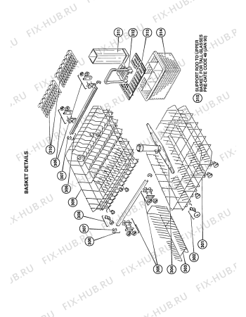 Схема №4 7841P (F035764) с изображением Запчасть для посудомойки Indesit C00180790