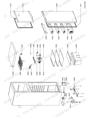Схема №1 ARC2343 (F090337) с изображением Запчасть для холодильной камеры Indesit C00346064
