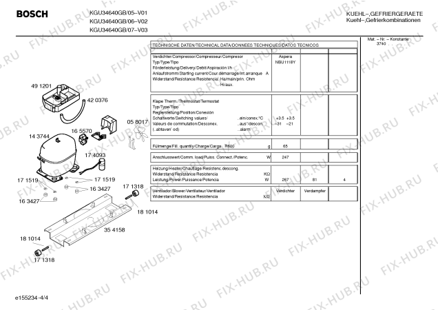 Схема №3 3KF4820 с изображением Испаритель для холодильника Bosch 00437073