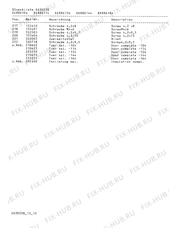 Взрыв-схема плиты (духовки) Gaggenau EE886114 - Схема узла 12