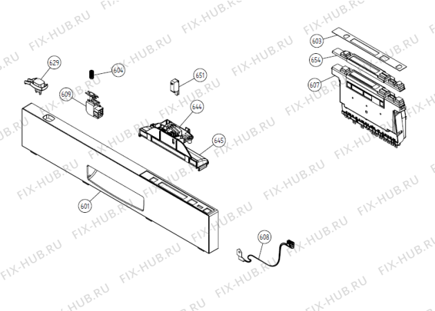 Взрыв-схема посудомоечной машины Gorenje DM 96 Exklusiv SE   -M-Grey FI (336183, DW20.4) - Схема узла 06