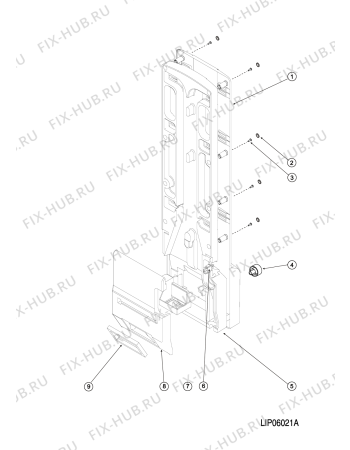 Схема №6 HBD12013SBNFH (F078079) с изображением Опора для холодильной камеры Indesit C00294347