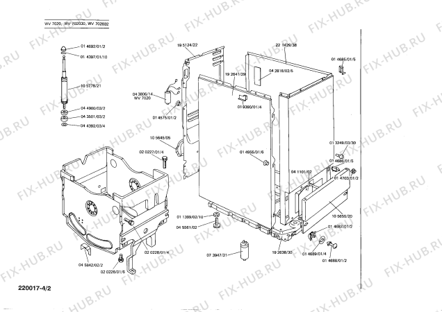 Схема №3 CV0825 с изображением Затвор для стиральной машины Siemens 00041181