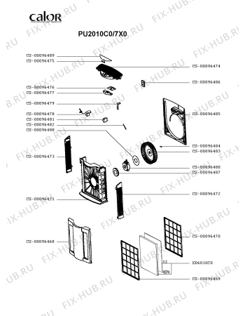 Схема №1 PU2010F0/7X0 с изображением Микромодуль для электроочистителя воздуха Rowenta CS-00096476