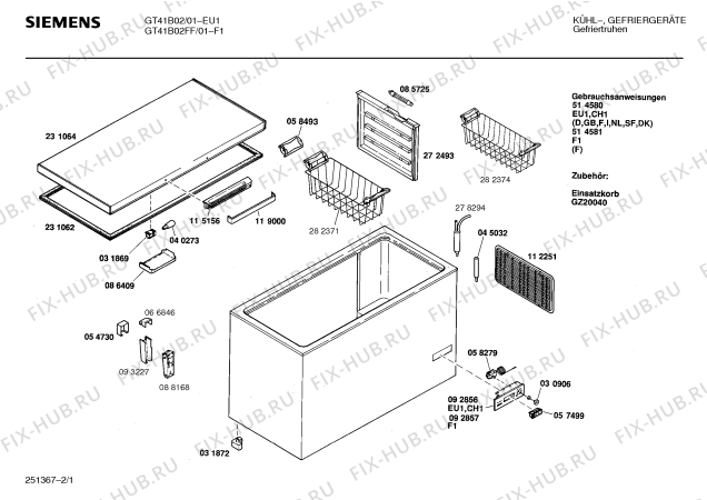 Схема №2 GTN3403FF с изображением Корзина для холодильной камеры Bosch 00282374