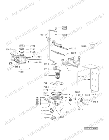 Схема №4 GSF 81304 A++ PT с изображением Микромодуль для электропосудомоечной машины Whirlpool 481010699177