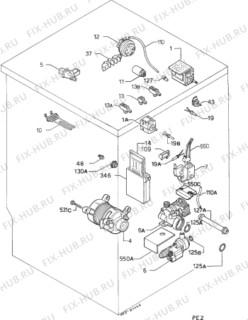 Взрыв-схема стиральной машины Zanussi WDJ1294 - Схема узла Electrical equipment 268