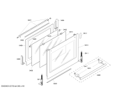 Схема №6 HB750250C с изображением Фронтальное стекло для духового шкафа Siemens 00477969