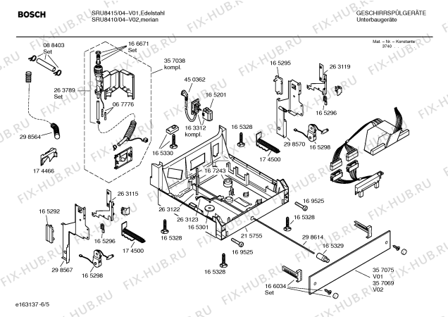 Схема №4 SF34560 с изображением Декоративная рамка для электропосудомоечной машины Bosch 00215769
