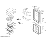 Схема №3 KGN73E00 с изображением Дверь для холодильной камеры Bosch 00245852