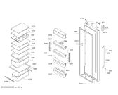 Схема №3 KS36VBI3P, Siemens с изображением Дверь для холодильника Siemens 00718015