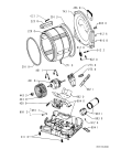 Схема №2 AWZ 3789 с изображением Дверь (люк) Whirlpool 480112100577