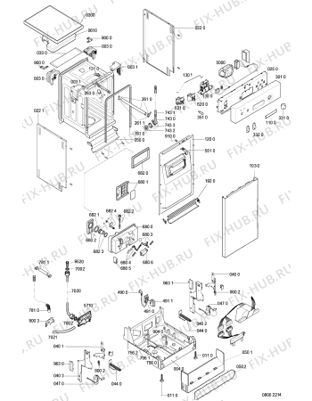 Схема №2 ADP 529 WS с изображением Дроссель для посудомоечной машины Whirlpool 481228118058