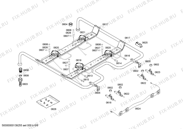 Схема №5 HSV744268N с изображением Панель управления для электропечи Bosch 00668572