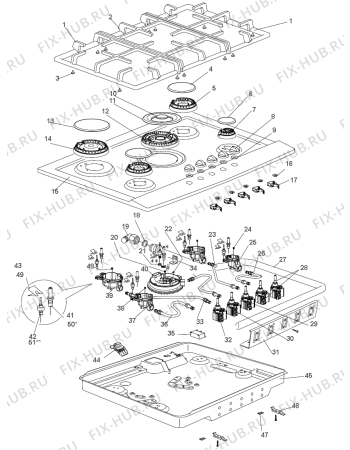 Схема №1 GMS770E (137967, SM7) с изображением Поверхность для духового шкафа Gorenje 158434