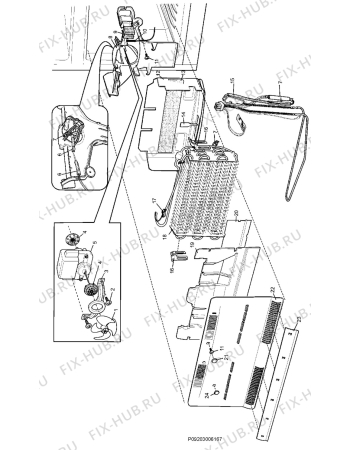Взрыв-схема холодильника Electrolux ENB52810X - Схема узла Section 3