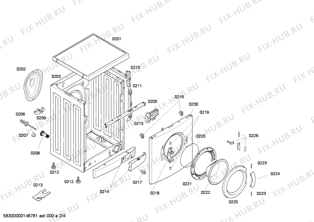 Схема №4 4TS851A с изображением Ручка выбора программ для стиральной машины Bosch 00610999