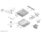 Схема №3 SC73M810TI с изображением Корзина для посуды для посудомоечной машины Siemens 00773373