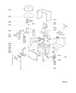 Схема №1 EMW 7605.0 J с изображением Дверца для свч печи Whirlpool 481241619627