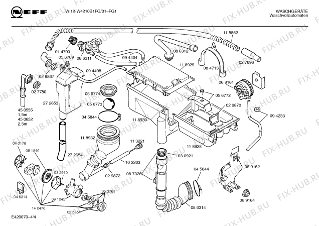 Схема №4 W4210B1FG WI12 с изображением Панель для стиральной машины Bosch 00285963