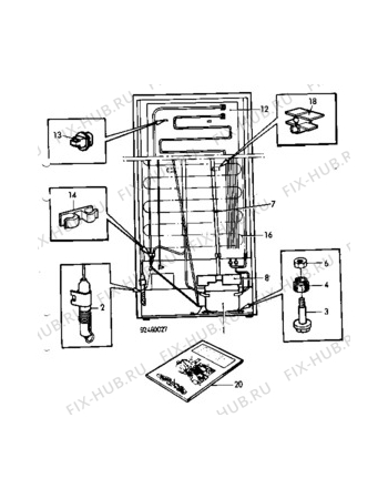 Взрыв-схема холодильника Faure FRC924W - Схема узла C10 Cold, users manual