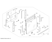 Схема №6 B46C74N3AU с изображением Нагревательный элемент гриля для духового шкафа Bosch 00745297