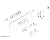 Схема №5 SMS69M32FF с изображением Набор кнопок для посудомойки Bosch 00612450