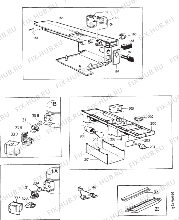 Взрыв-схема холодильника Electrolux ER4106B - Схема узла Section 5