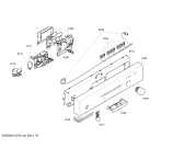 Схема №6 S49E33B0EU с изображением Передняя панель для электропосудомоечной машины Bosch 00447673