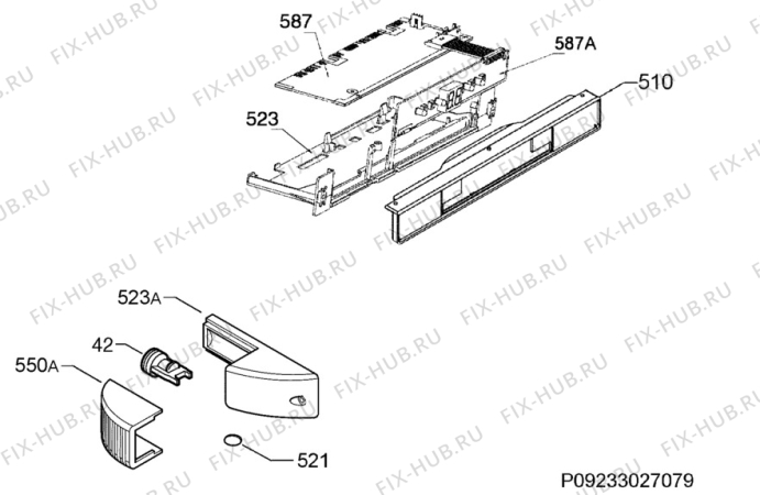 Взрыв-схема холодильника Aeg Electrolux SKS68849F0 - Схема узла Diffusor