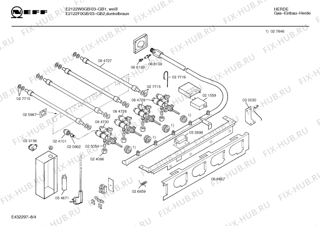 Схема №7 E2122F0GB GB-2071.51HECG с изображением Панель для духового шкафа Bosch 00284661