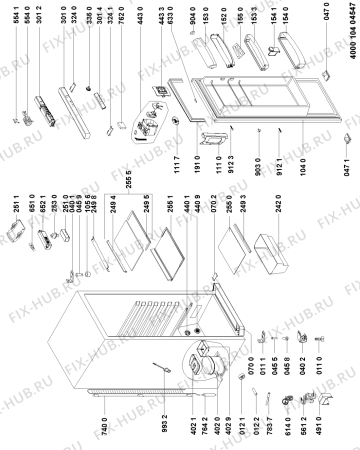 Схема №1 WM1800 W с изображением Вставка для холодильной камеры Whirlpool 481051044871