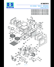 Схема №1 MW 865 BIS  STEEL BUILTIN с изображением Дверца для микроволновой печи DELONGHI 7319134600